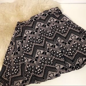 PINK Skater Skirt with white and black pattern!